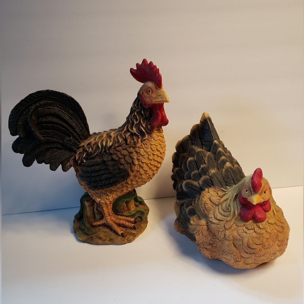Large Rooster & Hen - Picture 2 of 8
